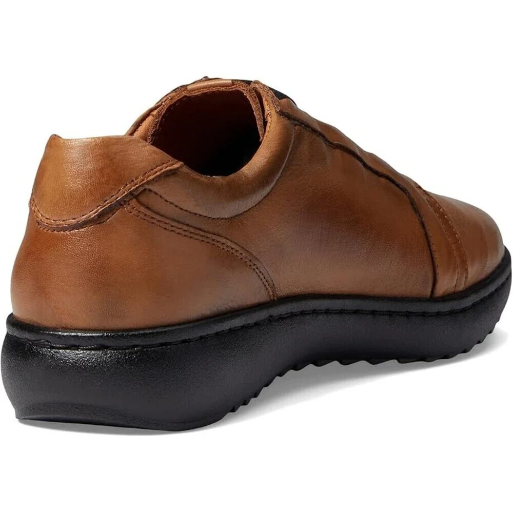 Spring Step Pinna Sneakers Women's US 8.5 Brown Leather Almond Toe Shoes KHD472
